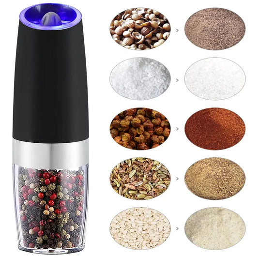 Electric Herb Coffee Grinder Automatic Gravity Induction Pepper Shaker Gravity Spice Mill Adjustable Grinder Kitchen Mill Tool