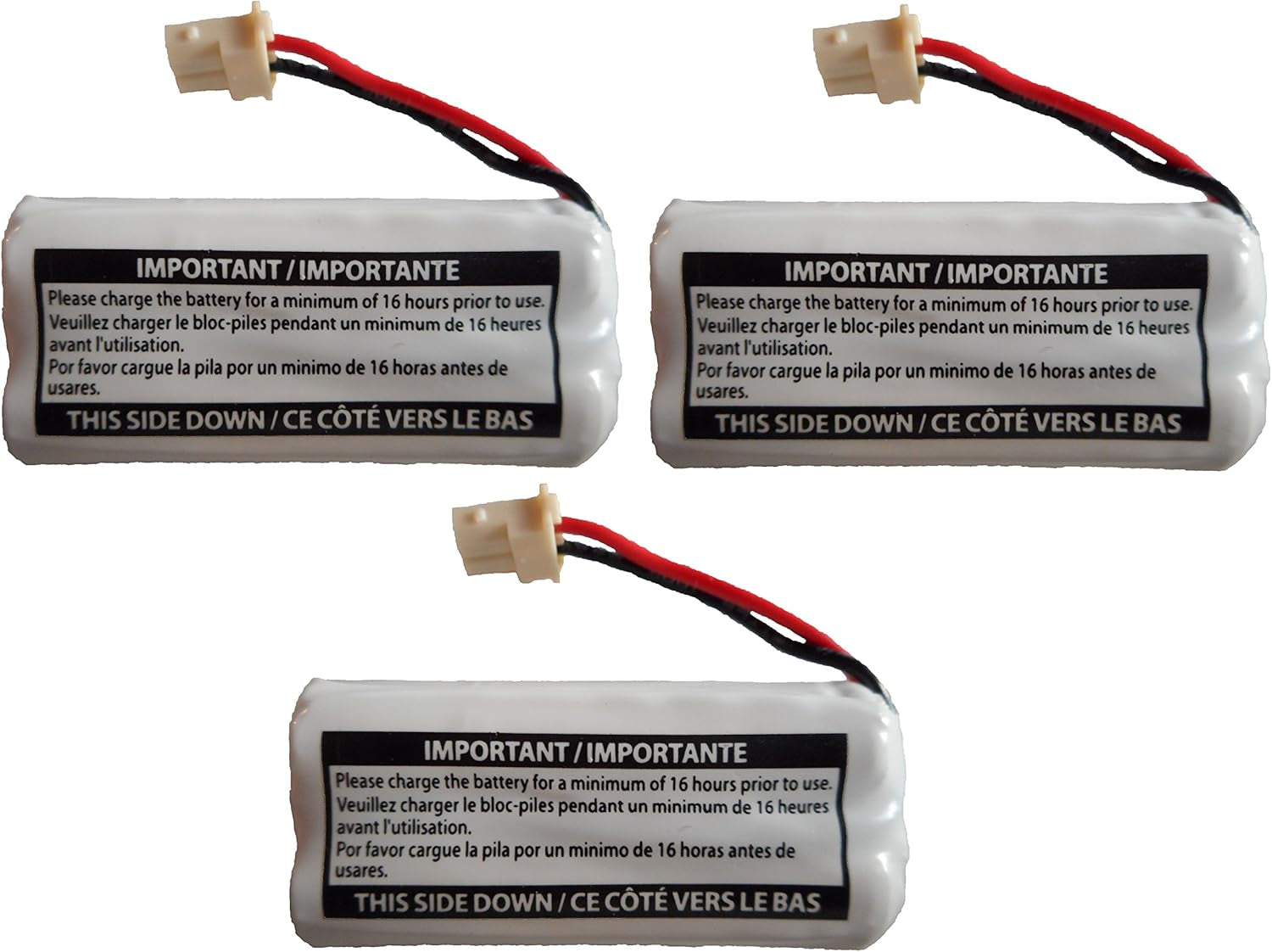 Replacement Battery BT162342 / BT262342 for Vtech AT&T Cordless Telephones CS6114 CS6419 CS6719 EL52300 CL80111 (3-Pack)